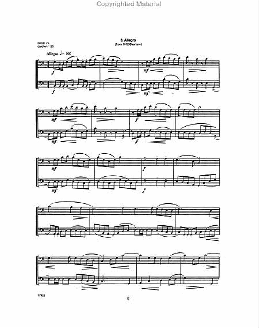 Fun For Two With Tchaikovsky Brass Duet scores gallery preview page 3
