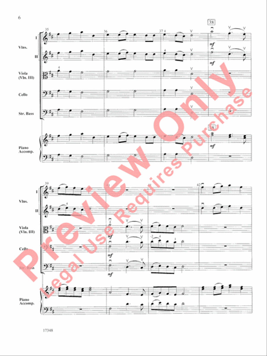 A Shaker Hymn String Orchestra scores gallery preview page 7