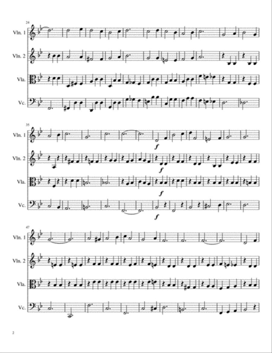 Let Me Call You Sweetheart for String Quartet String Quartet scores gallery preview page 2