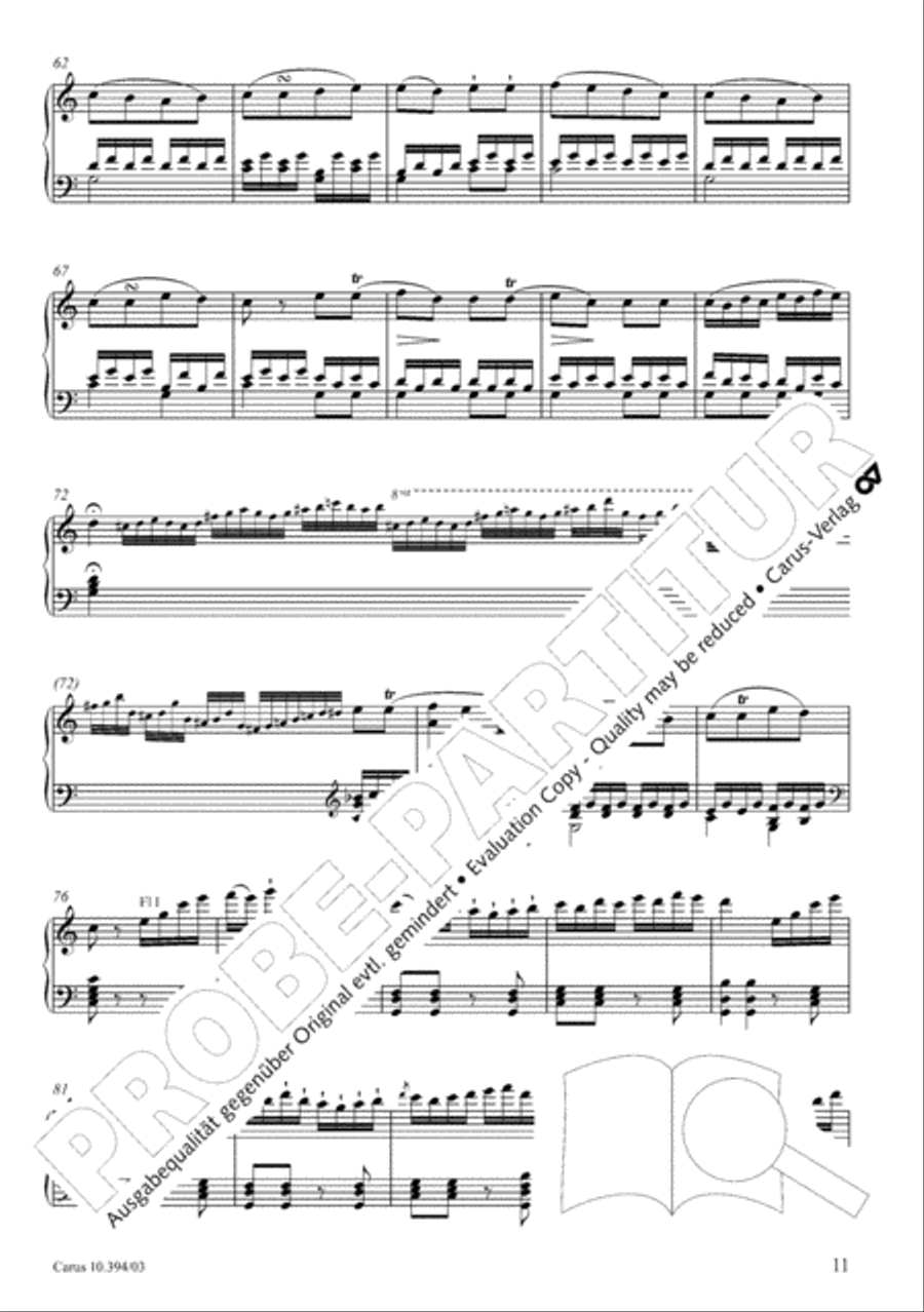 Fantasia for piano, choir and orchestra SSATB scores gallery preview page 12