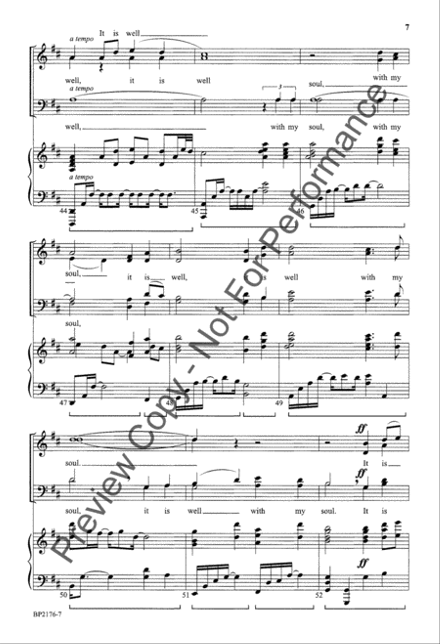 It Is Well 4-Part scores gallery preview page 8