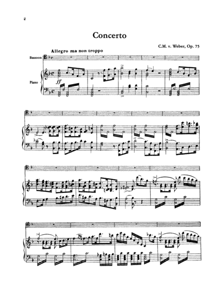 Weber: Concerto, Op. 75