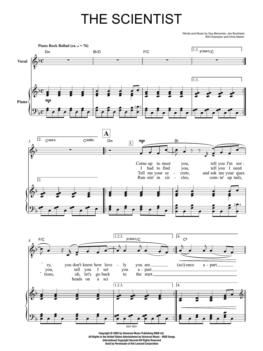 The Scientist Voice scores gallery preview page 2