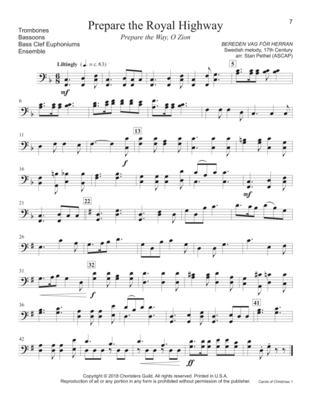 Carols of Christmas, Set 1 - Trombone(s)/Bassoon(s)/BC Euphonium(s) image number null