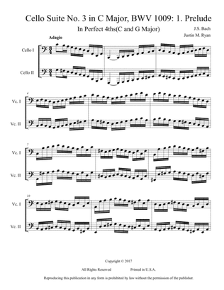 Cello Suite No. 3, BWV 1009: I. Prelude