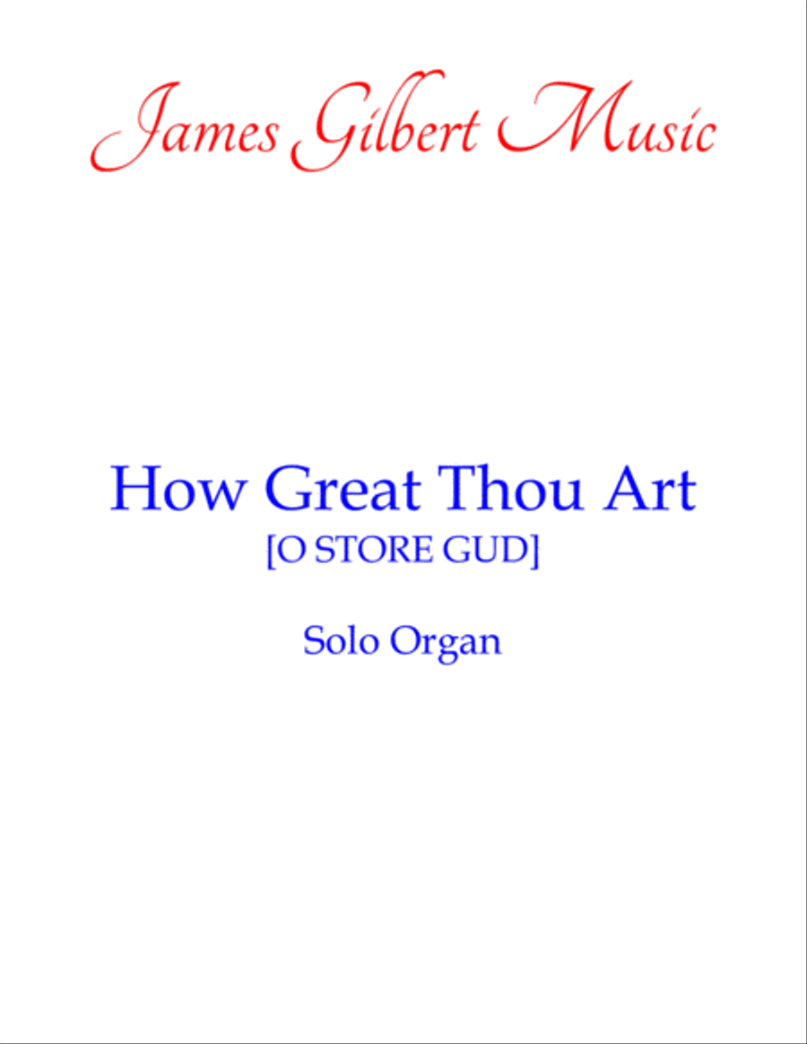 How Great Thou Art Piano Solo scores gallery preview page 1