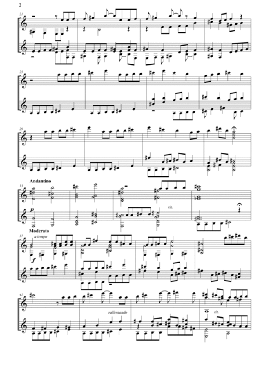 Divagazioni Acoustic Guitar scores gallery preview page 2