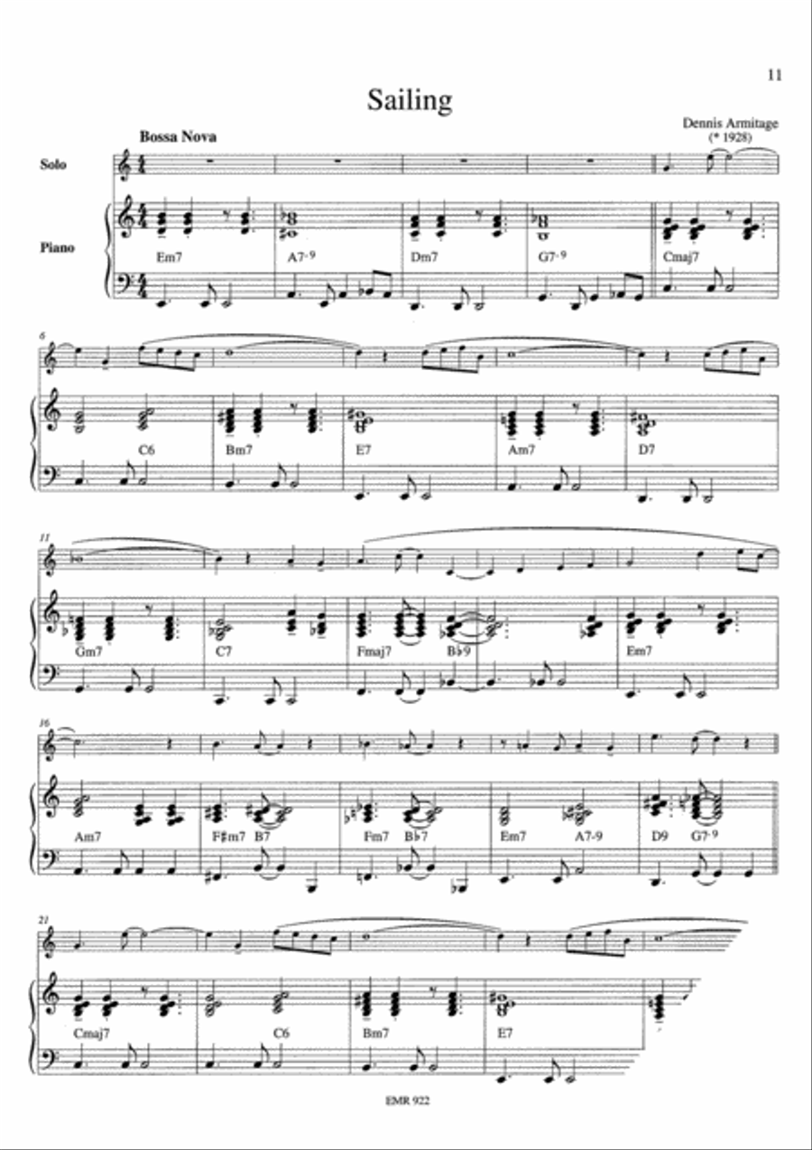 Bossa Nova Clarinet Duet scores gallery preview page 6