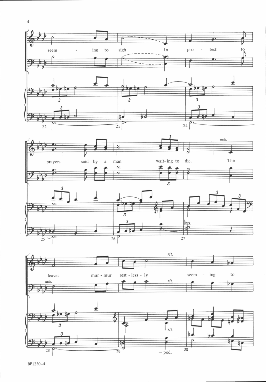 Gethsemane 4-Part scores gallery preview page 4