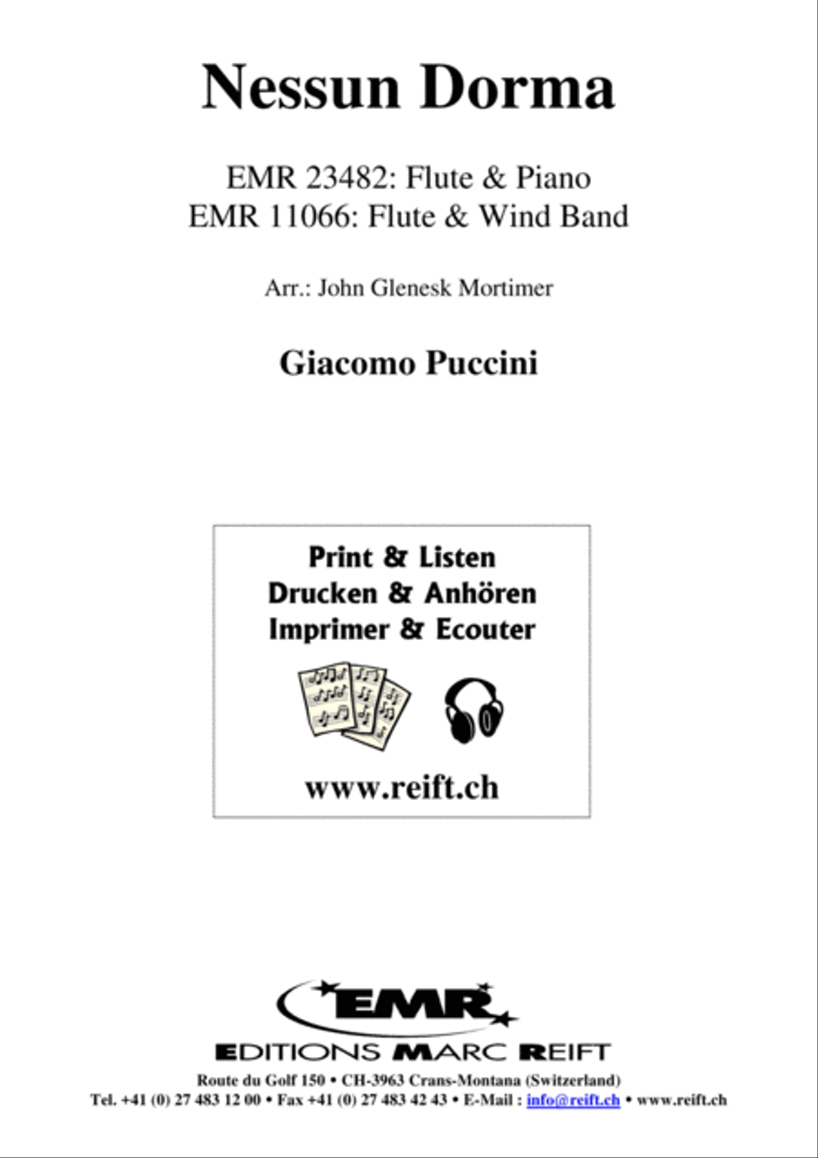 Nessun Dorma Flute Solo scores gallery preview page 2