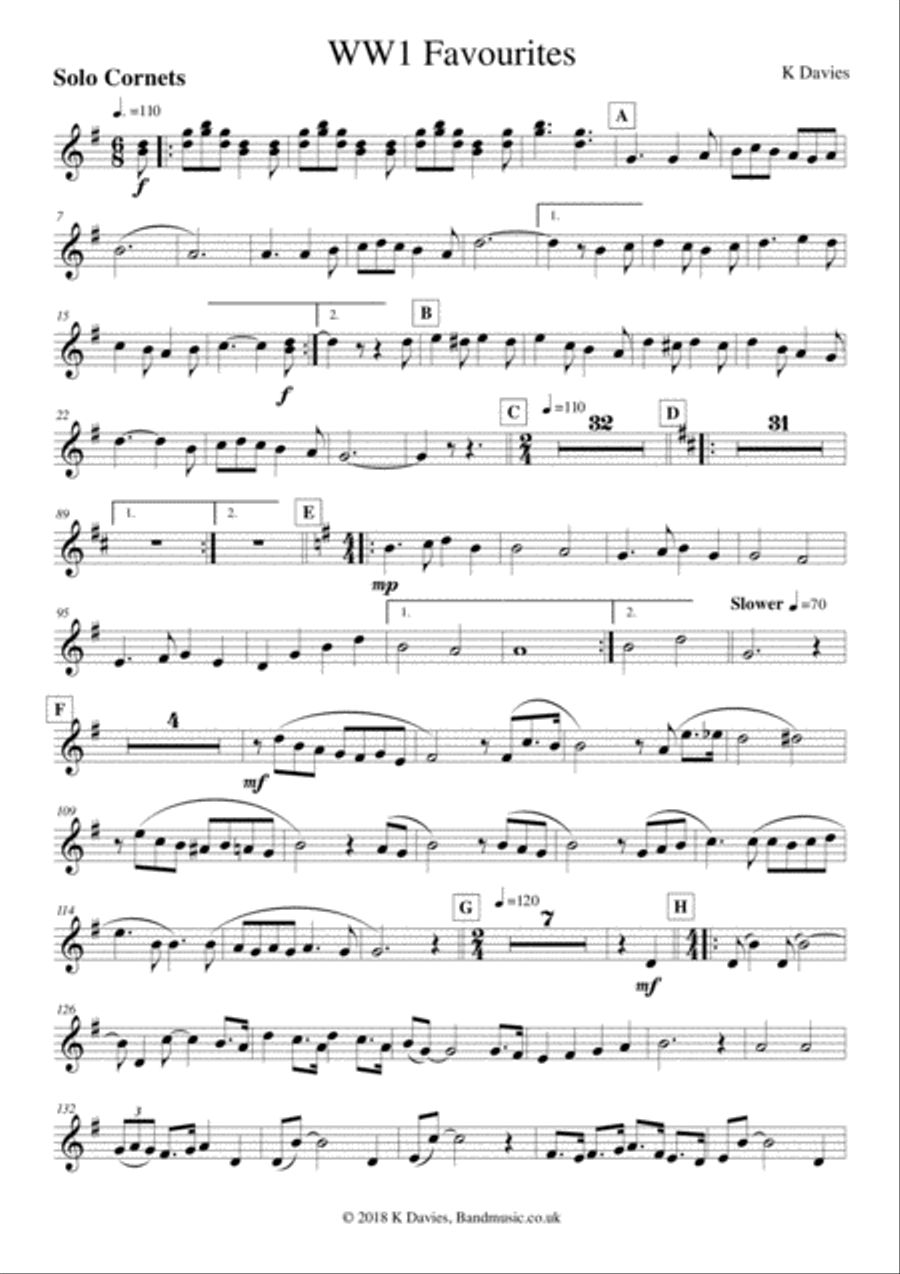 WW1 Favourties WW1 Favourties Small Ensemble scores gallery preview page 2