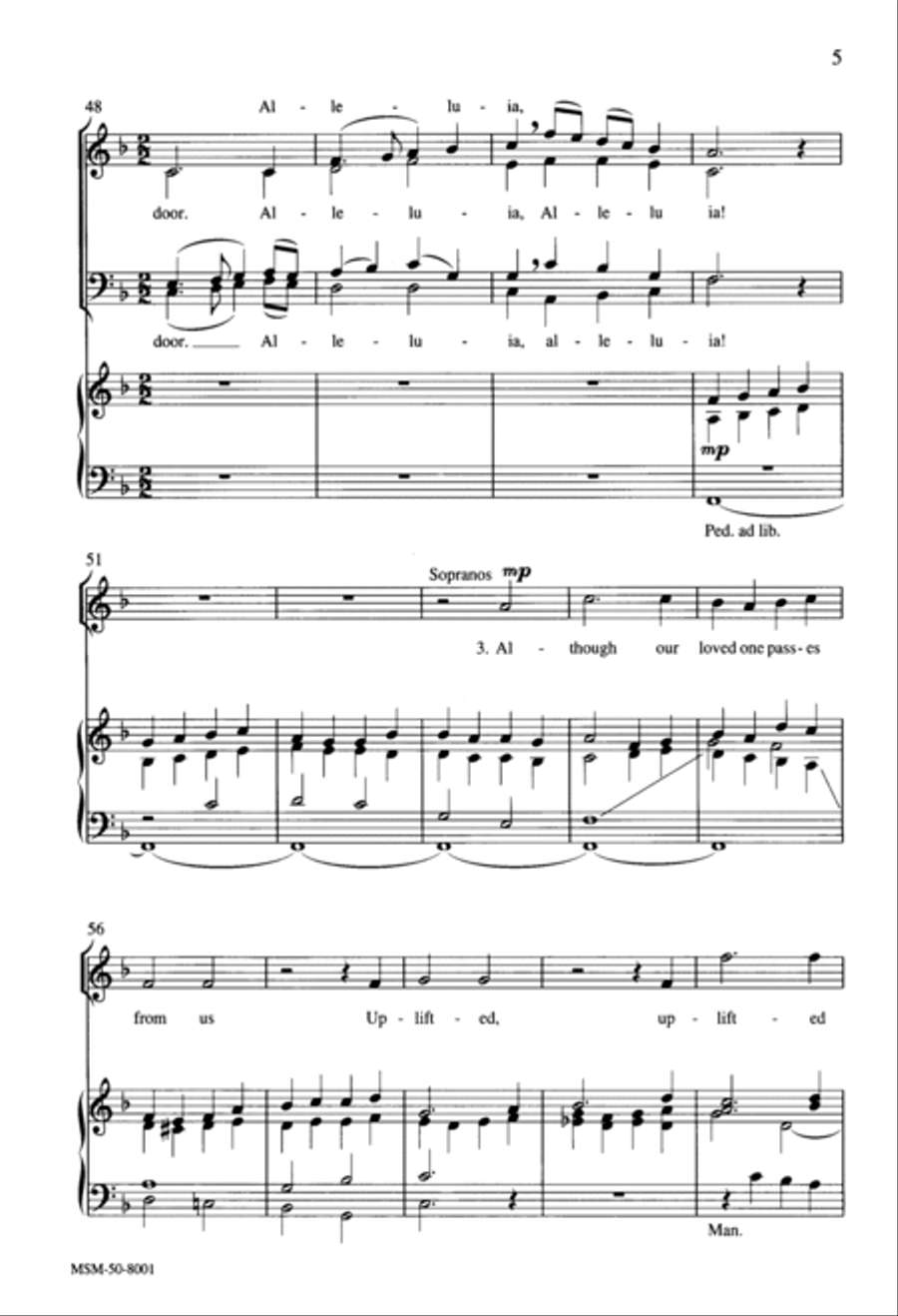 The Angel Host Above Rejoices 4-Part scores gallery preview page 4