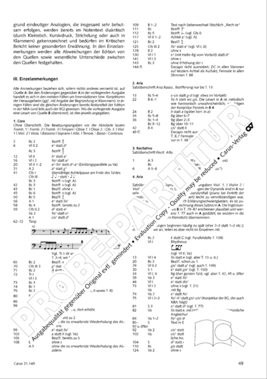 The voice of rejoicing and hope (Man singet mit Freuden vom Sieg) 4-Part scores gallery preview page 50