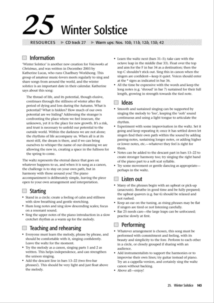 Voiceworks at Christmas Unison Choir scores gallery preview page 28