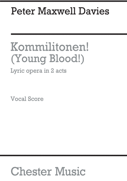 Kommilitonen! (Young Blood!) - Vocal Score