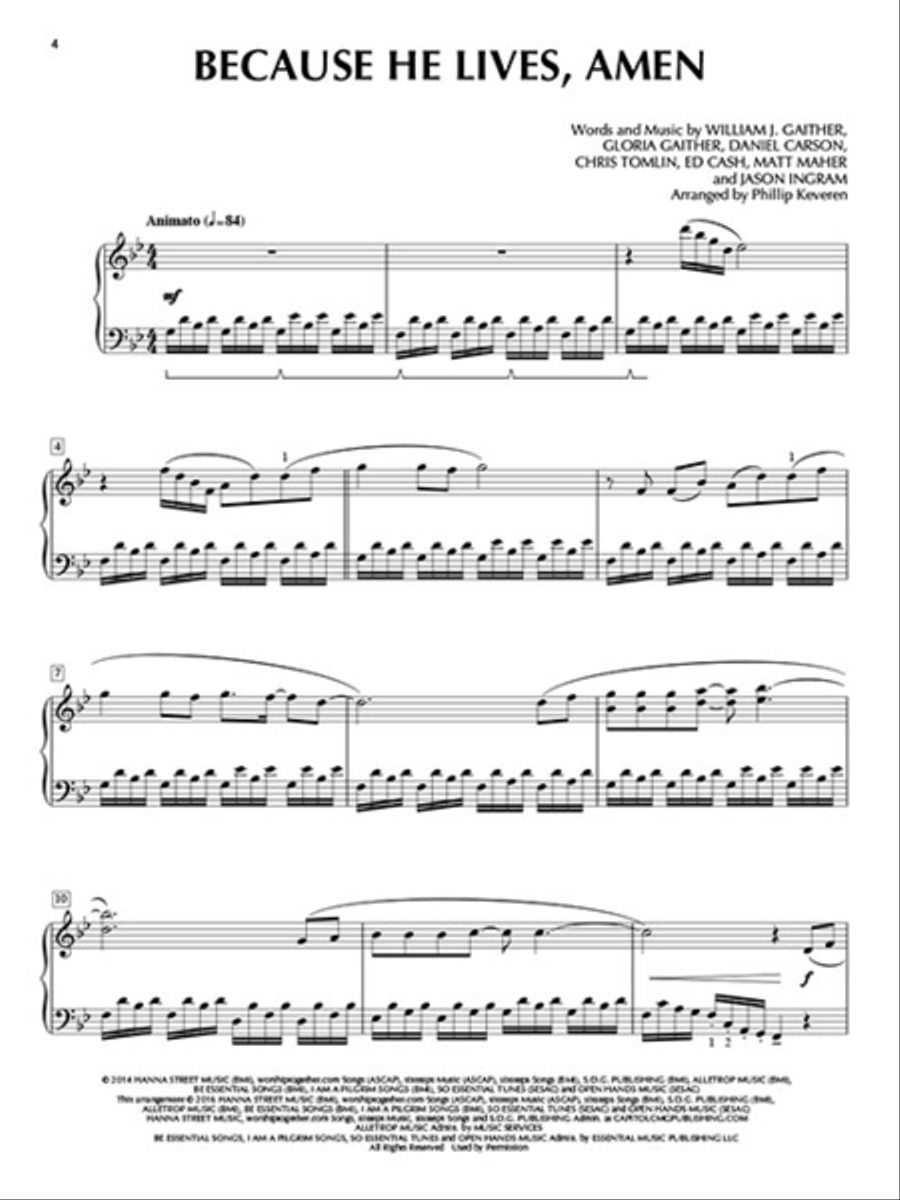 Blessings Blessings Piano Solo scores gallery preview page 3