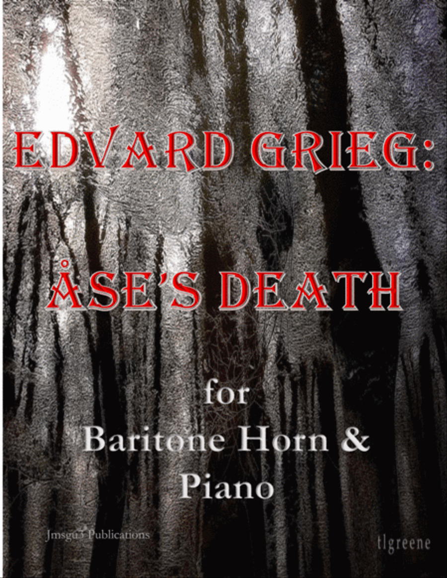 Grieg: Ase's Death from Peer Gynt Suite for Baritone Horn & Piano Brass Duet scores gallery preview page 1