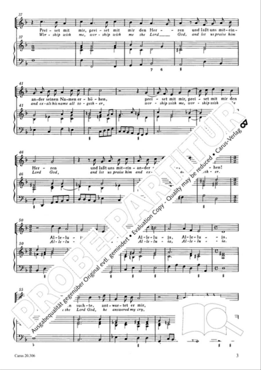 I will praise god the Lord at ev'ry time Soprano Voice scores gallery preview page 4