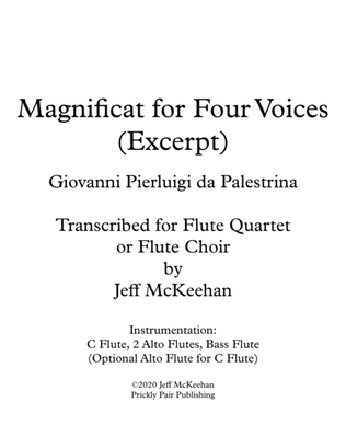Magnificat for Flute Quartet (Palestrina)