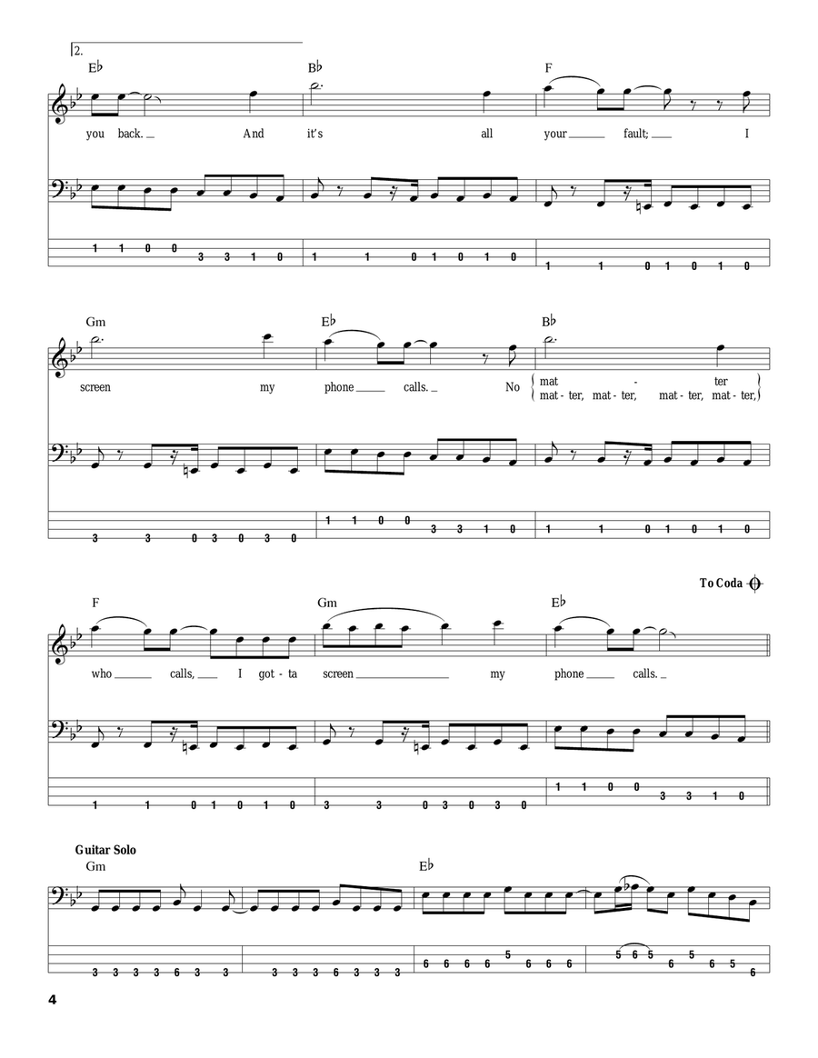 Spiderwebs Acoustic Guitar scores gallery preview page 4