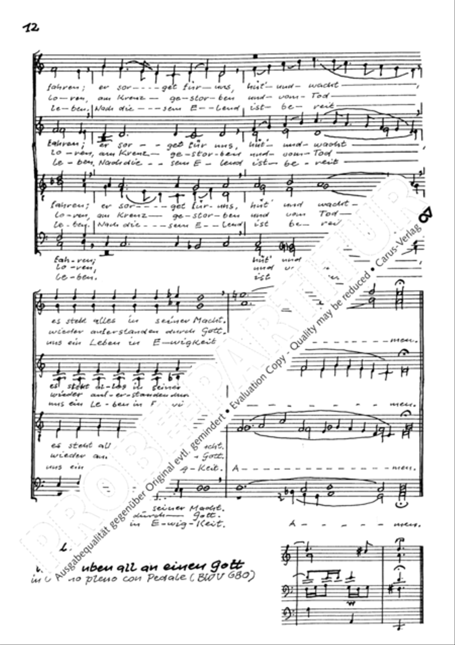 Chorsatze I zu Bachs Clavierubung Collection / Songbook scores gallery preview page 13