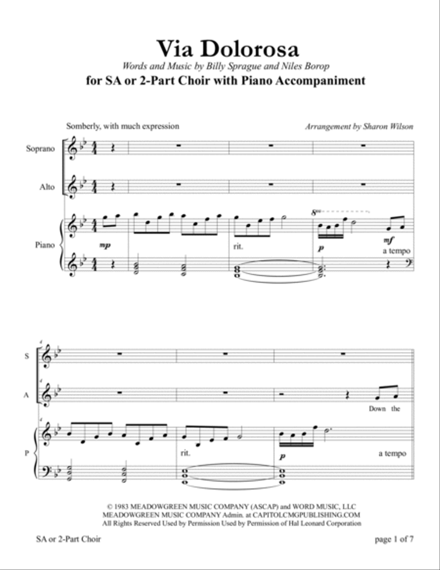 Via Dolorosa SA scores gallery preview page 3
