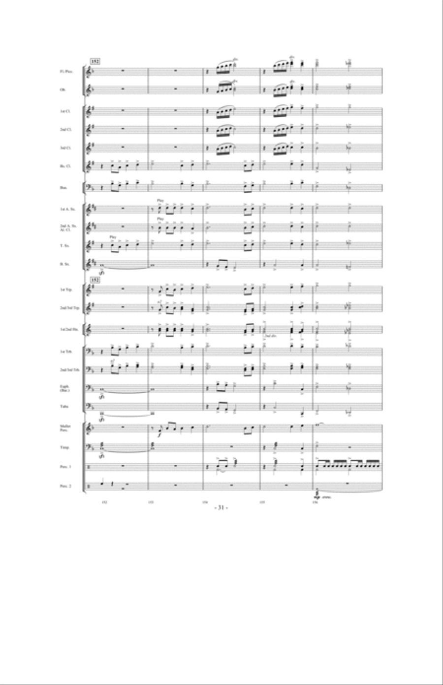 Forever Shining Concert Band scores gallery preview page 30