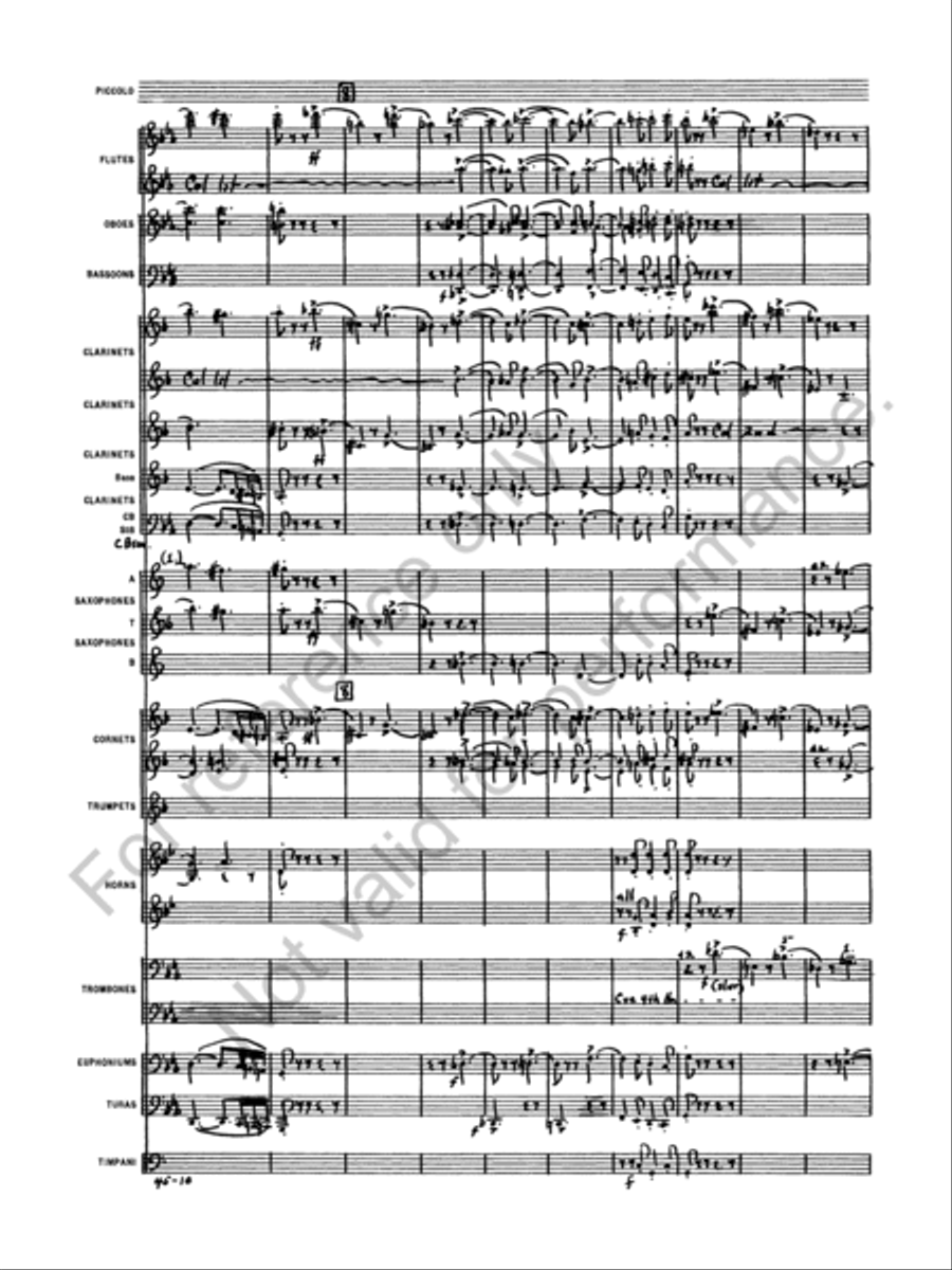 Symphony No. 1 Concert Band scores gallery preview page 13