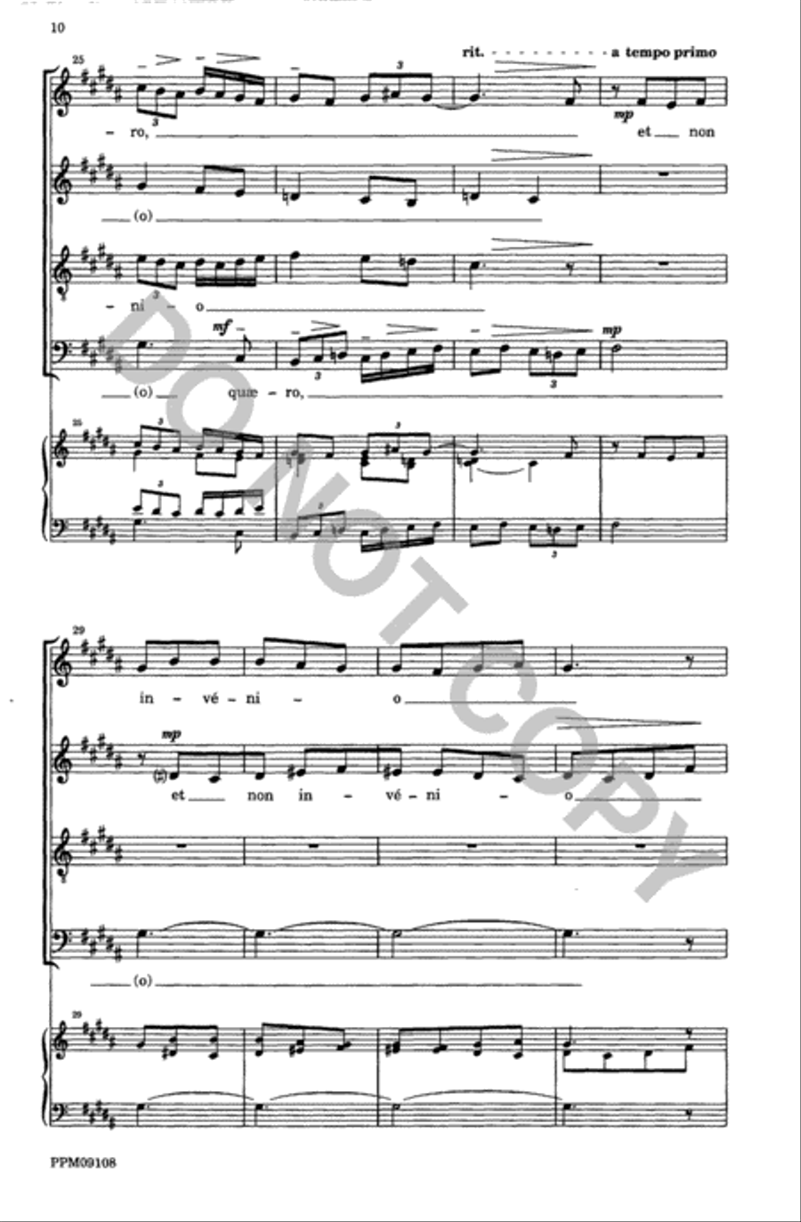Four Motets from 'Resurrexi' 4-Part scores gallery preview page 11