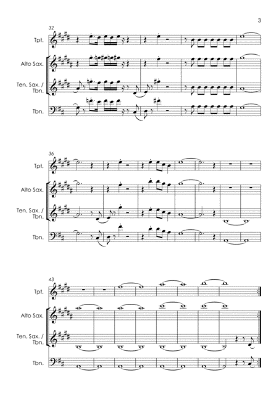 Shake A Tail Feather Tenor Saxophone scores gallery preview page 5