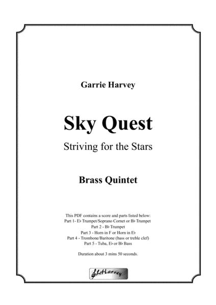 Sky Quest for Brass Quintet image number null