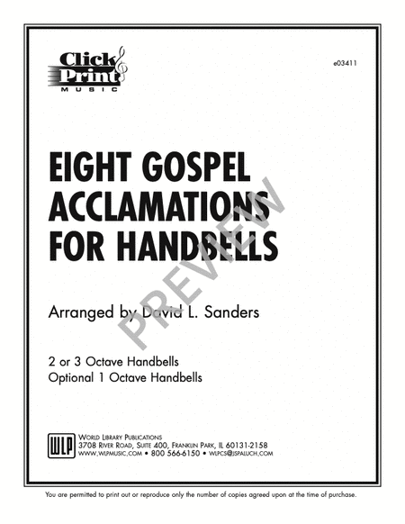 Gospel Acclamations for Handbells
