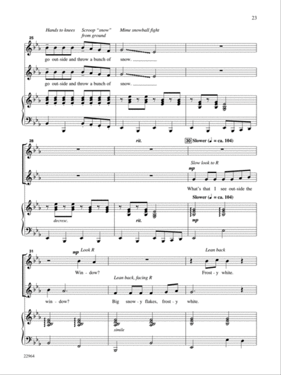 The Big Chill - Teacher's Handbook Unison Choir scores gallery preview page 27