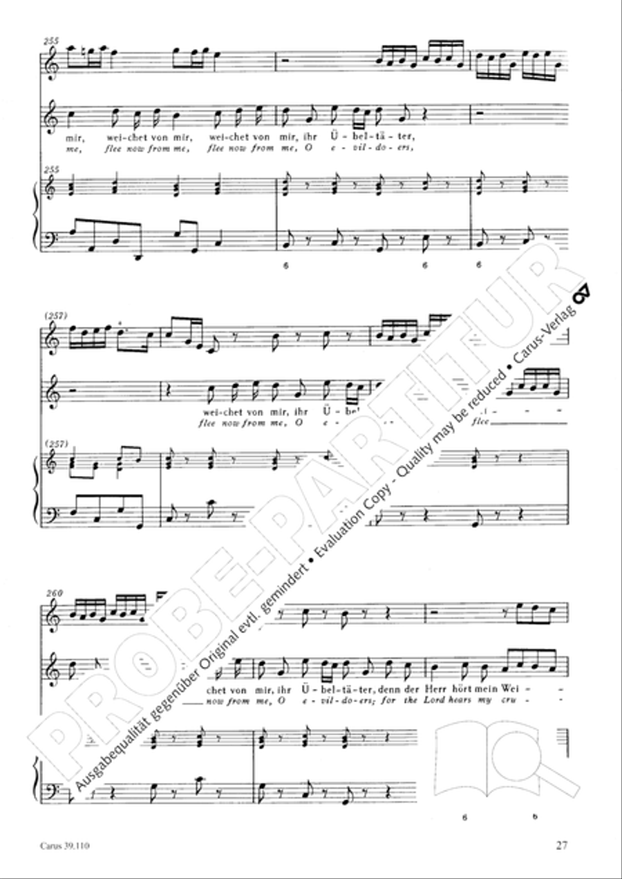 O Lord, punish me not (Ach Herr, strafe mich nicht) Tenor Voice scores gallery preview page 28