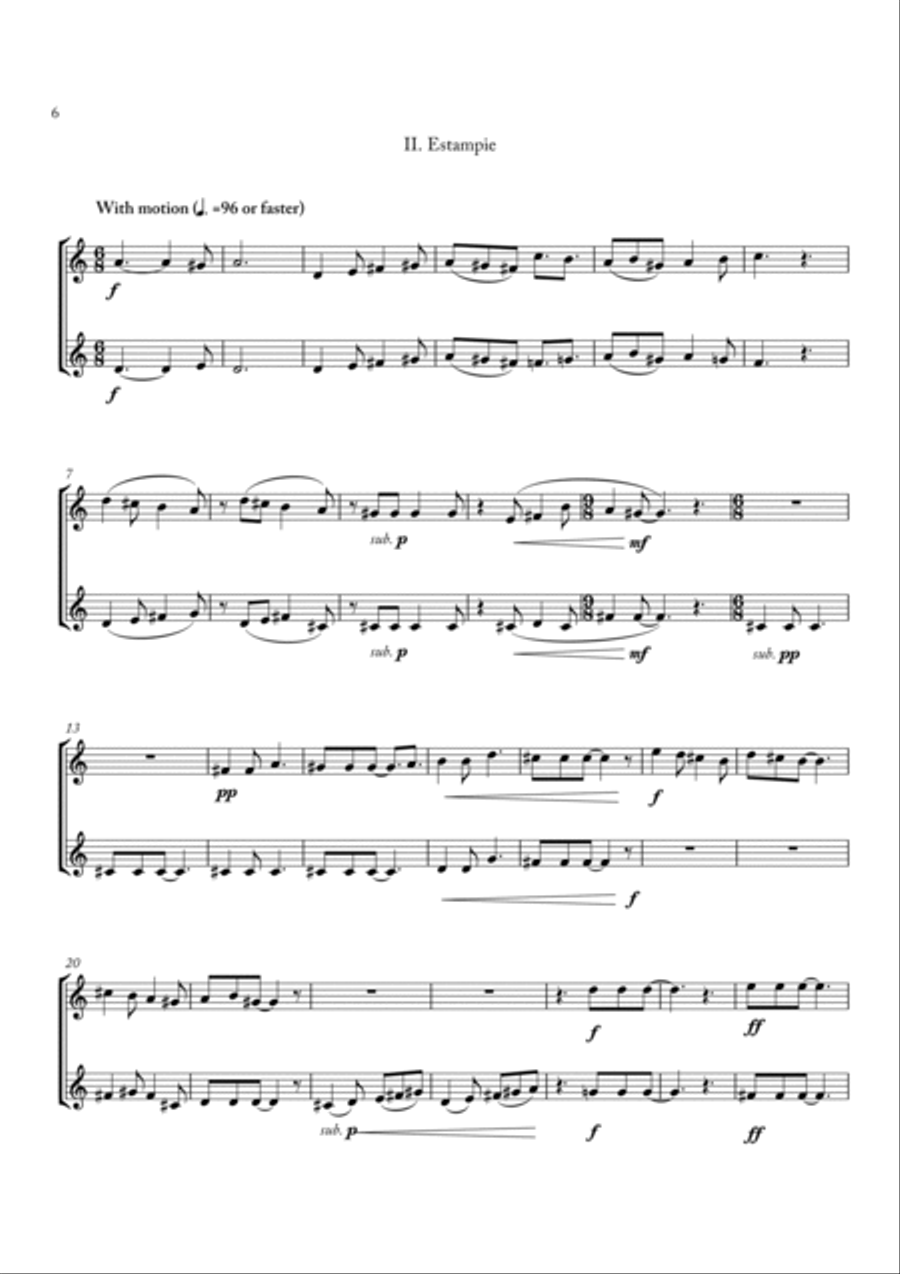 Carson Cooman - Elegies for two horns Brass Ensemble scores gallery preview page 4
