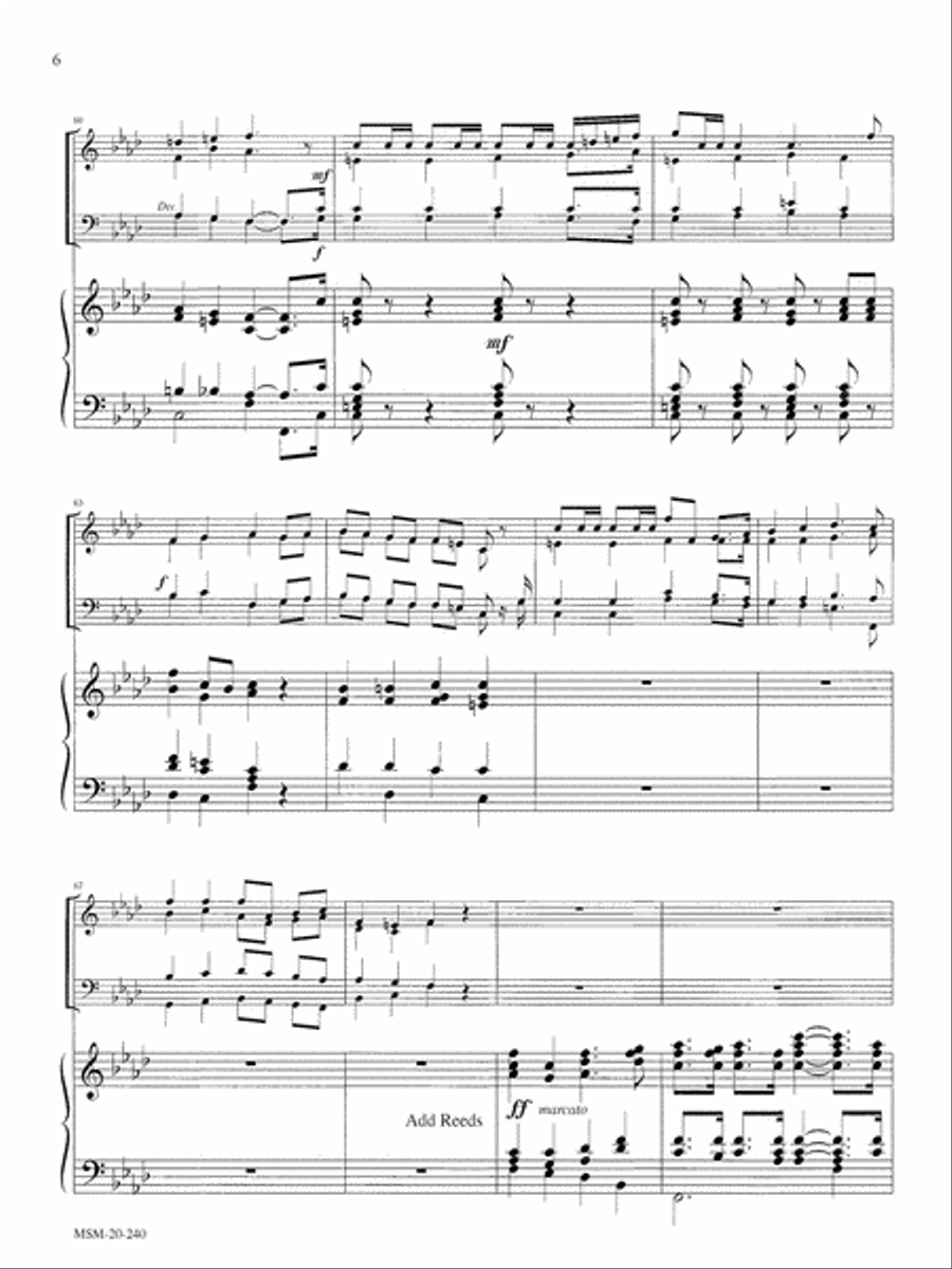 March of the Three Kings March of the Three Kings Organ scores gallery preview page 6