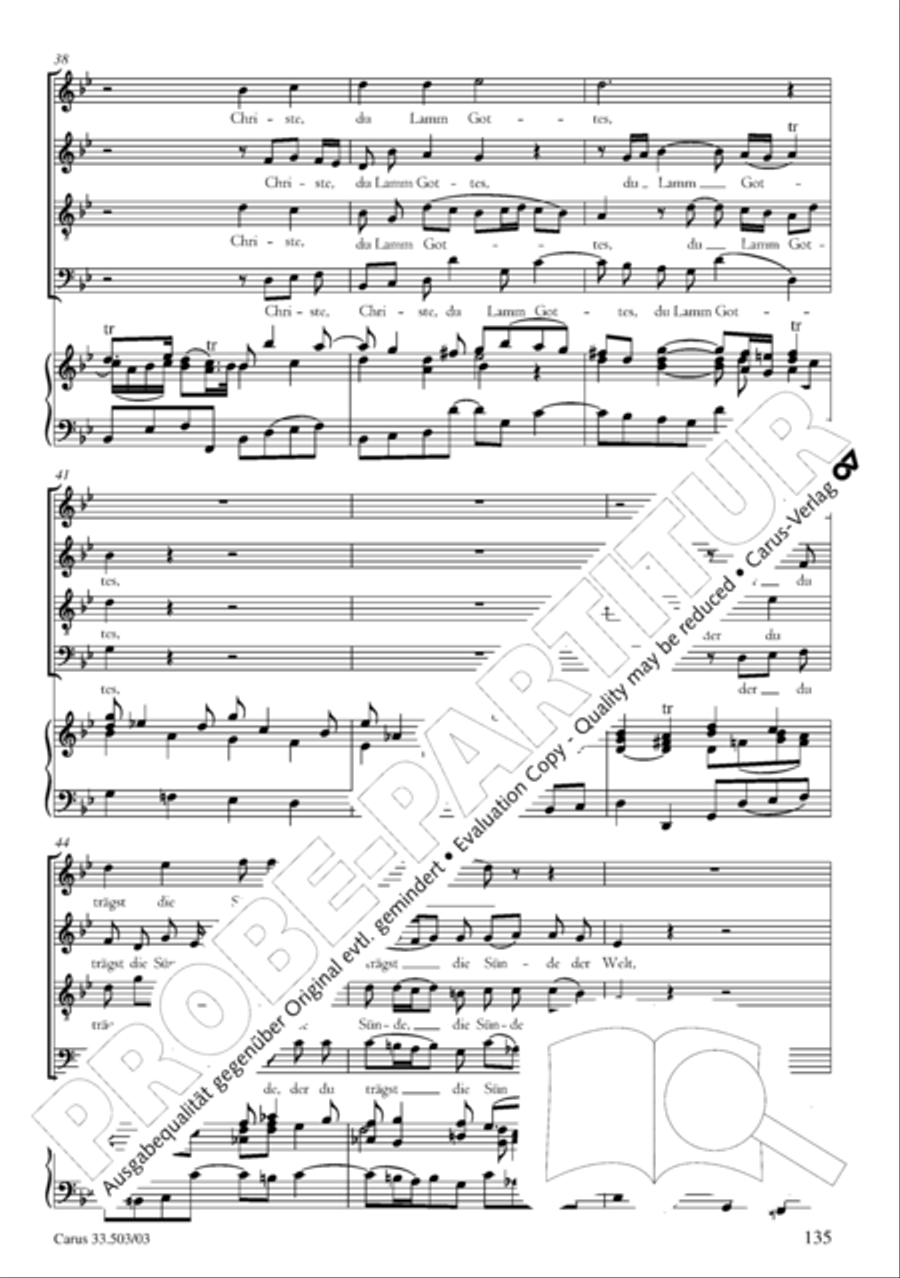 Passion according to St. Matthew (Passions-Musik nach dem Evangelisten Matthaus) SSATB scores gallery preview page 136