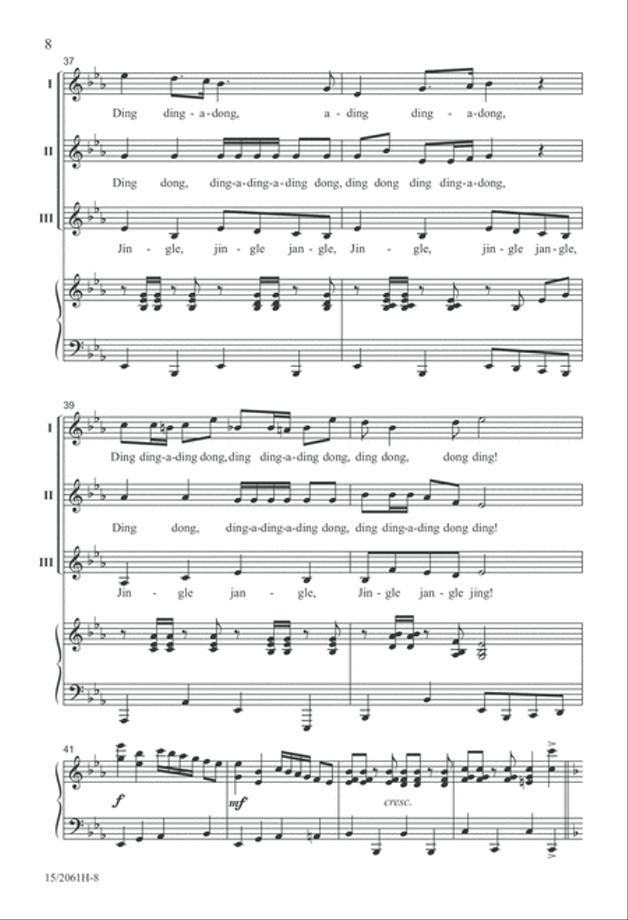 Jinglin' Bells Jinglin' Bells 3-Part scores gallery preview page 8