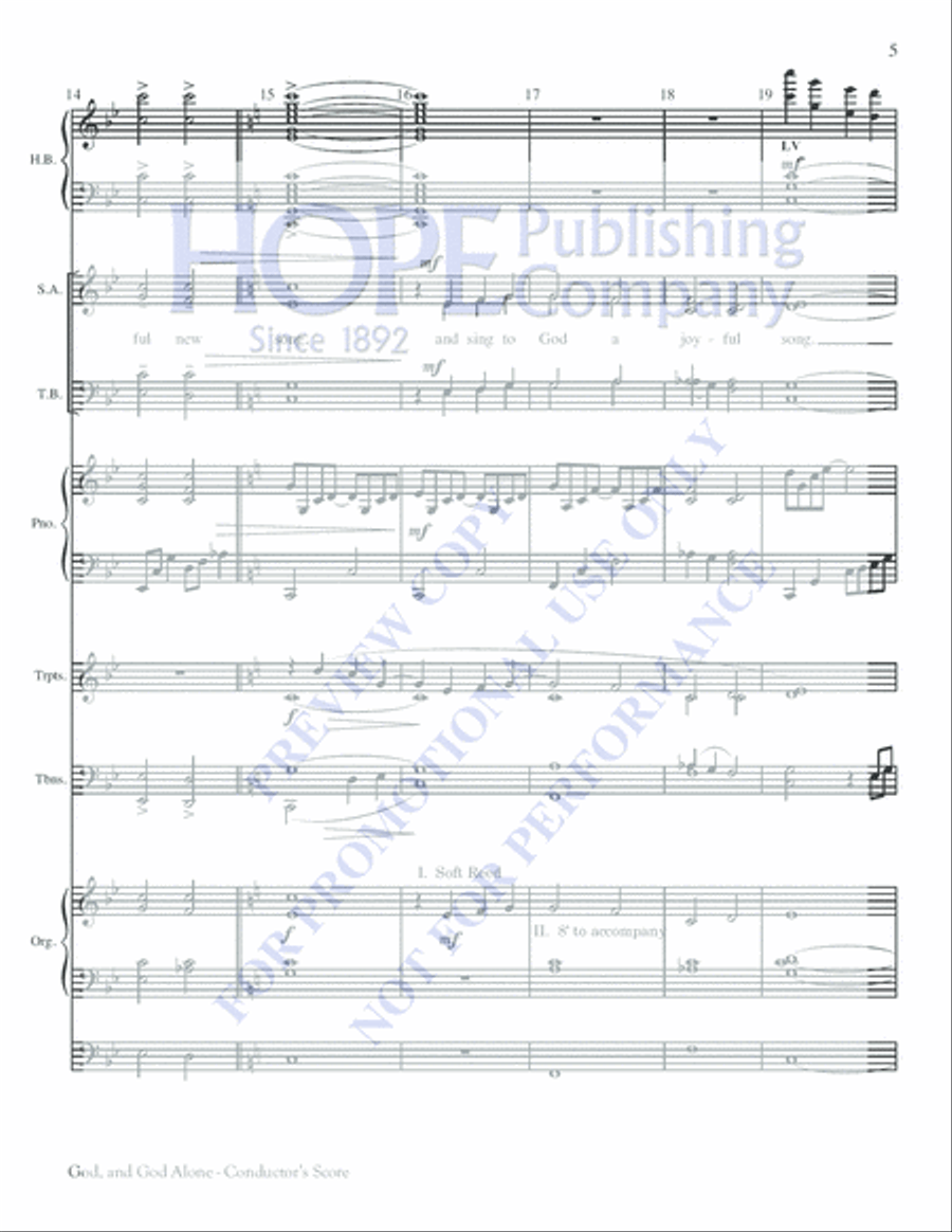 God, and God Alone God, and God Alone Choir scores gallery preview page 5