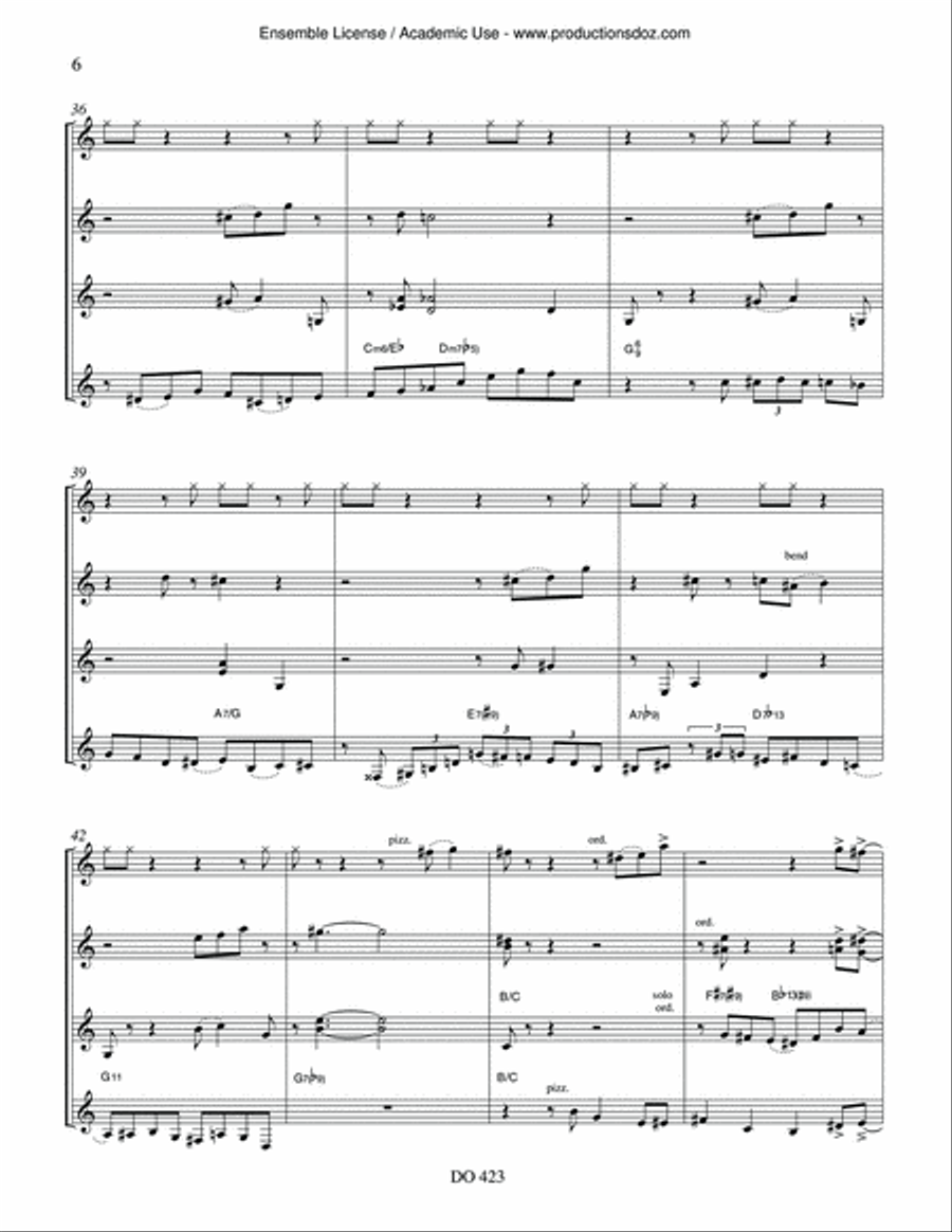Stirfry Stirfry Guitar Ensemble scores gallery preview page 6