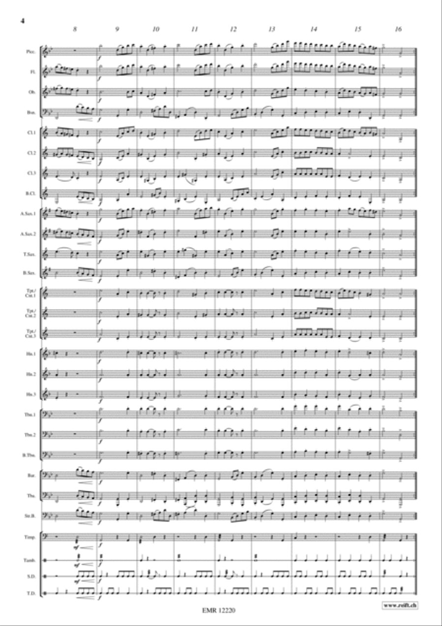 Rondeau Concert Band scores gallery preview page 4