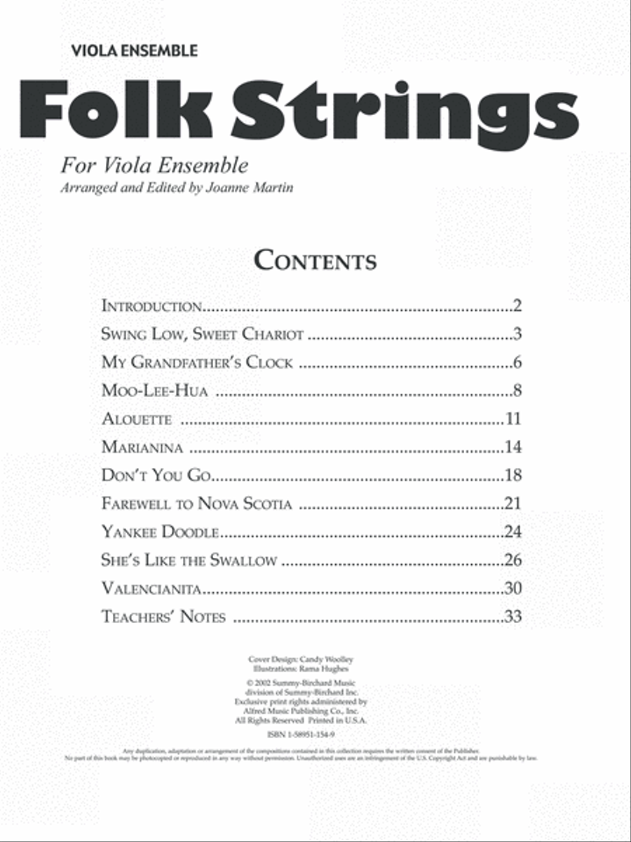 Folk Strings for Ensemble Collection / Songbook scores gallery preview page 2