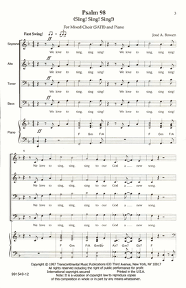 Psalm 98 (Sing! Sing! Sing!)