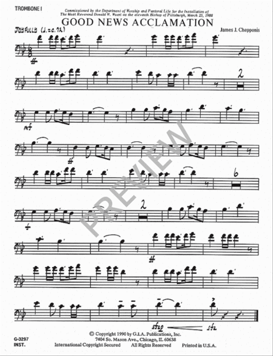 Good News Acclamation - Instrument edition Handbell Choir scores gallery preview page 4