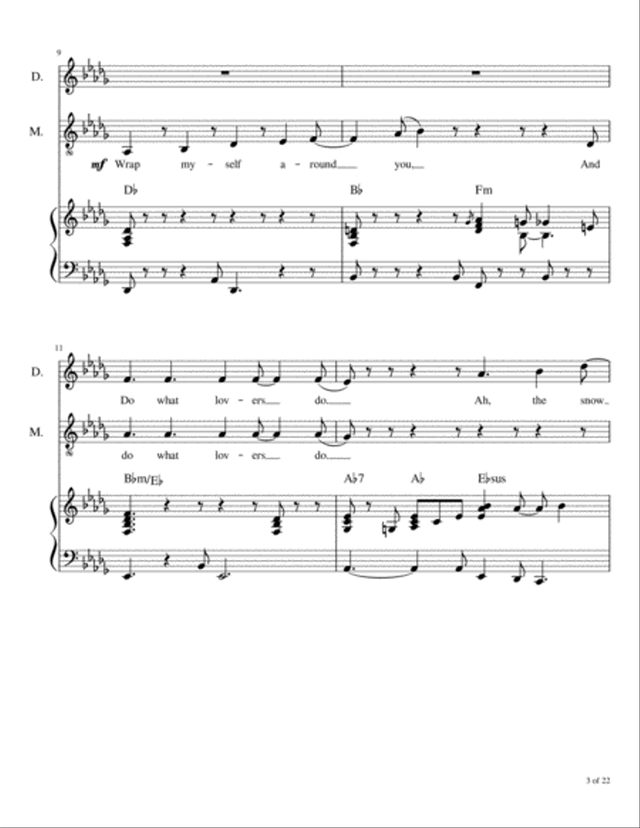 Cuddle Up And Cozy Down Christmas Voice scores gallery preview page 4