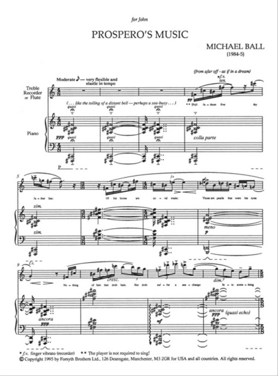 Prospero's Music Flute scores gallery preview page 3
