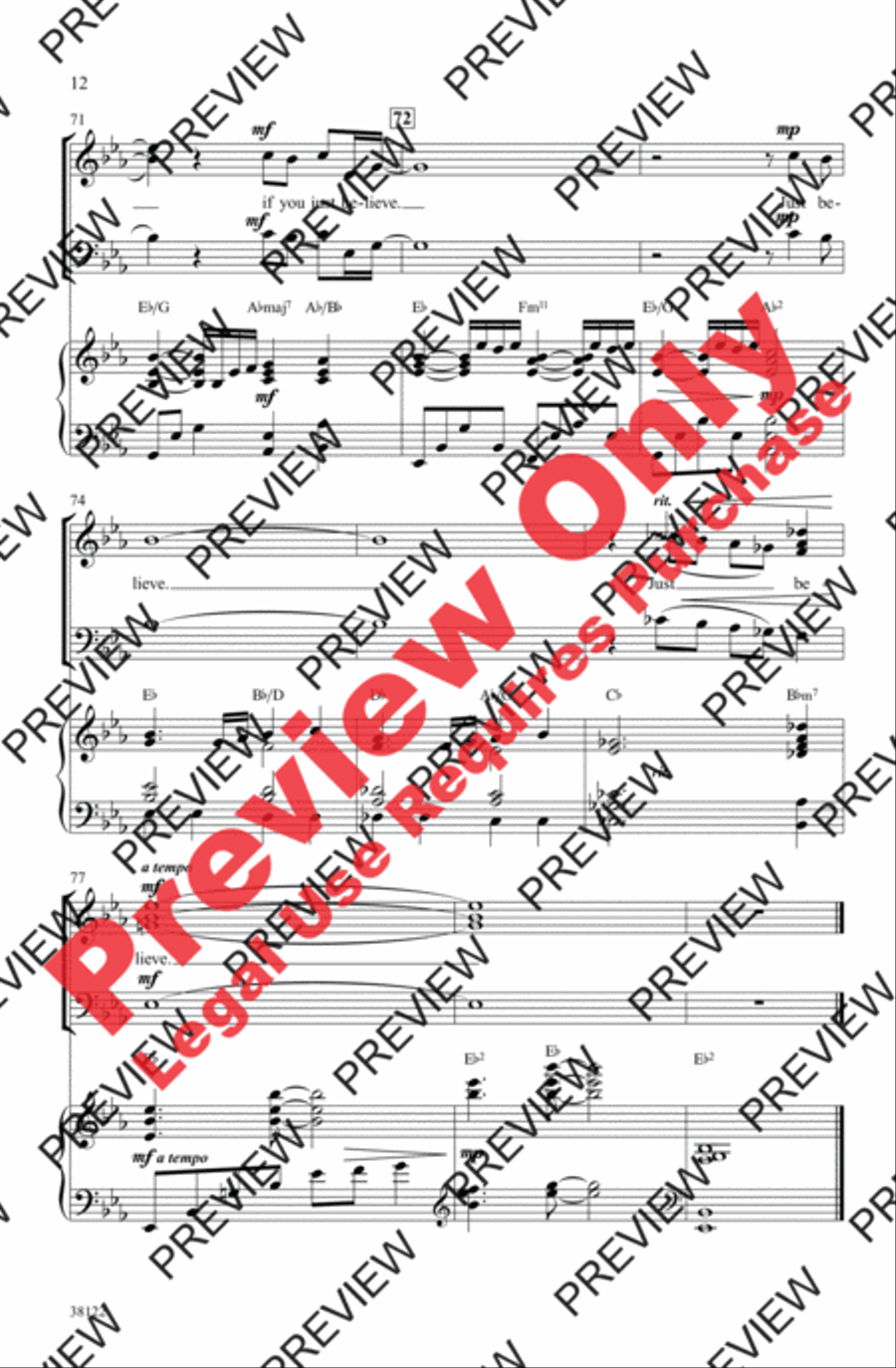 Believe 3-Part scores gallery preview page 23
