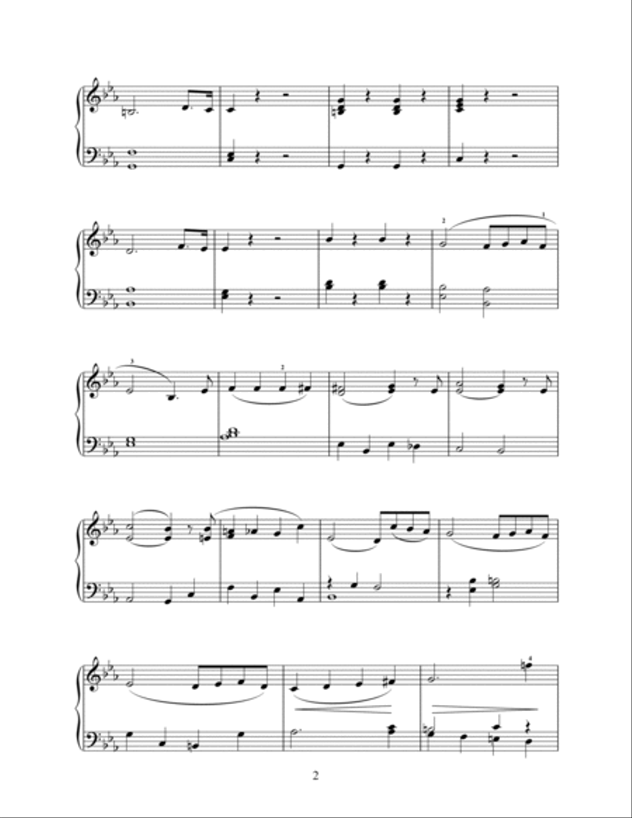 First Movement Themes (from Piano Concerto No.3, Op.37) Voice scores gallery preview page 2