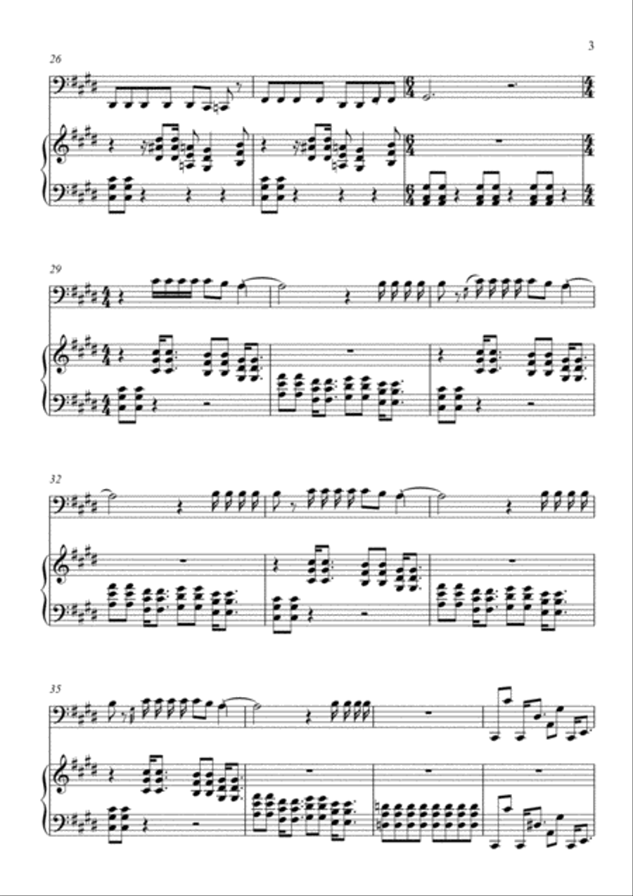 One Step Closer Voice scores gallery preview page 3