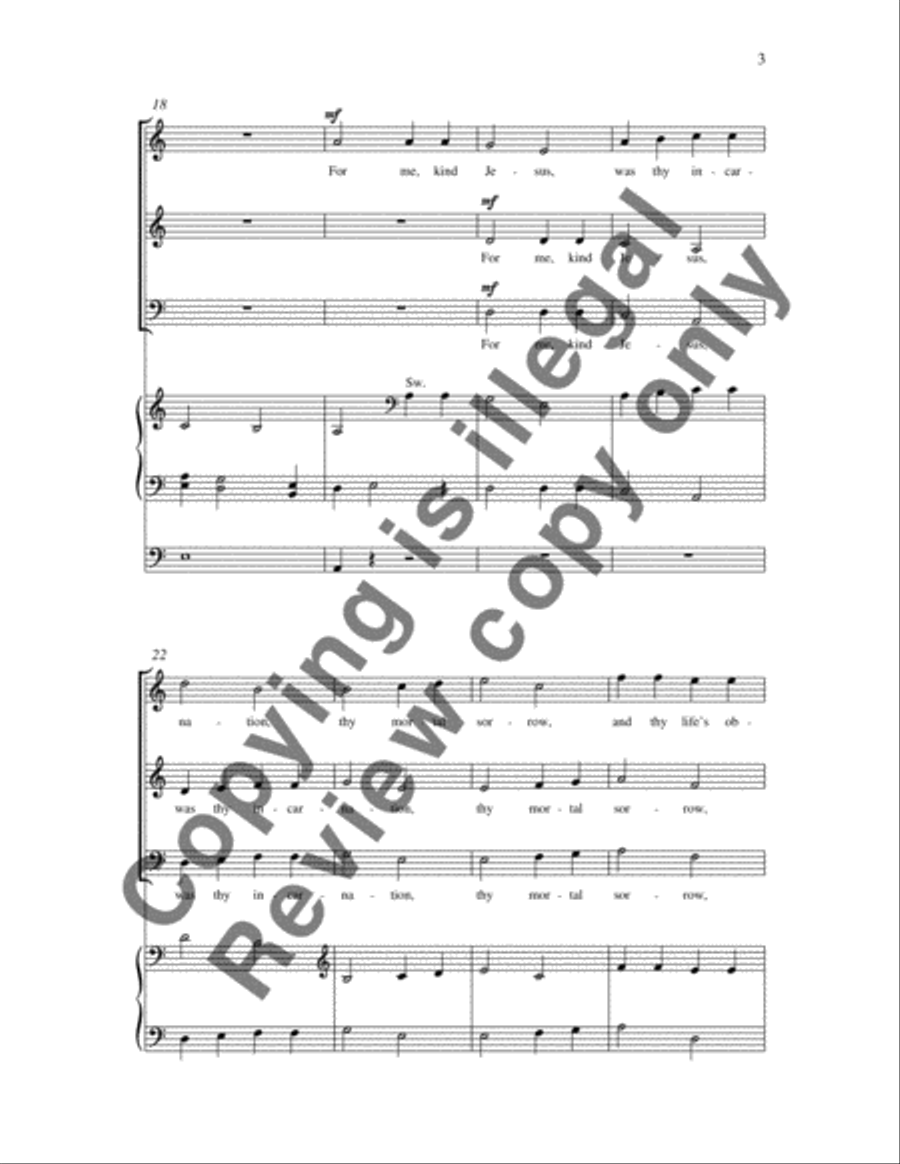 Ah, Holy Jesus 3-Part scores gallery preview page 8